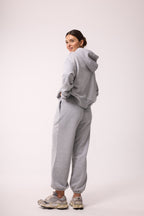 EVERYDAY HOODIE IRIS MELANGE GREY