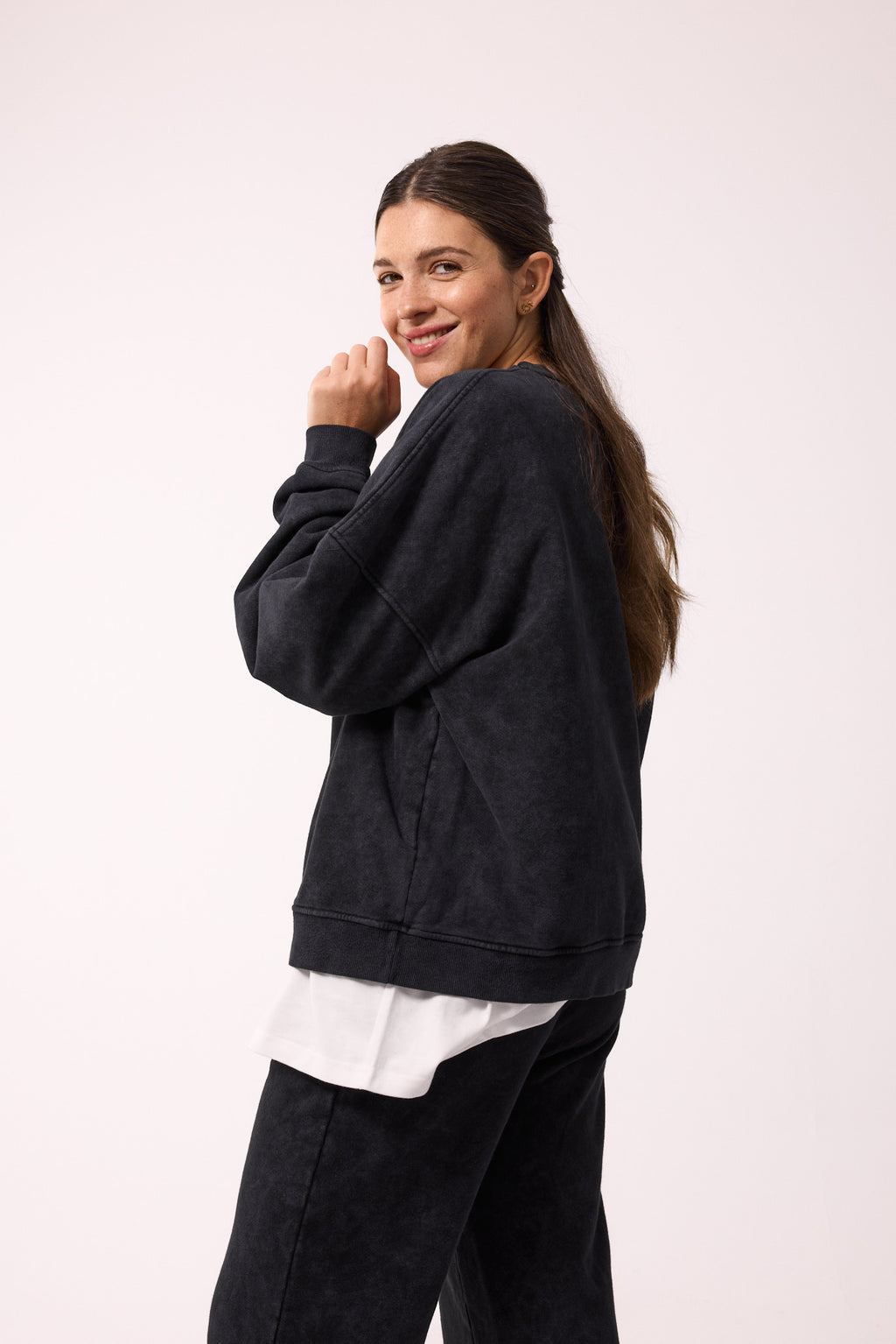 SWEATSHIRT RAVEN VINTAGE BLACK