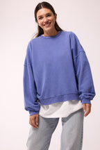 SWEATSHIRT AZURE VINTAGE BLUEBERRY