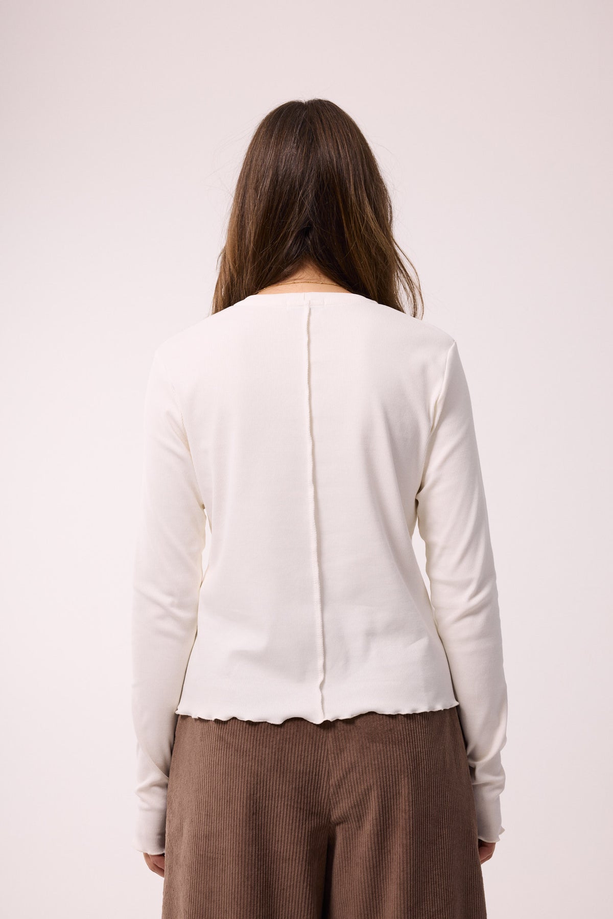 FINE RIB LONGSLEEVE OFF-WHITE