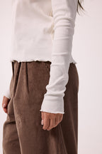 FINE RIB LONGSLEEVE OFF-WHITE
