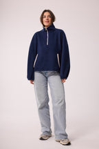 SWEATSHIRT AUS 100% BAUMWOLLE – NAVY