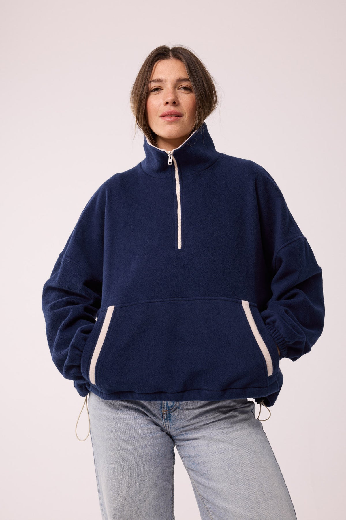 SWEATSHIRT AUS 100% BAUMWOLLE – NAVY