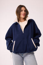 SWEATSHIRT AUS 100% BAUMWOLLE – NAVY