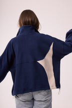 SWEATSHIRT AUS 100% BAUMWOLLE – NAVY