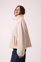 SWEATSHIRT AUS 100% BAUMWOLLE – BEIGE MELANGE