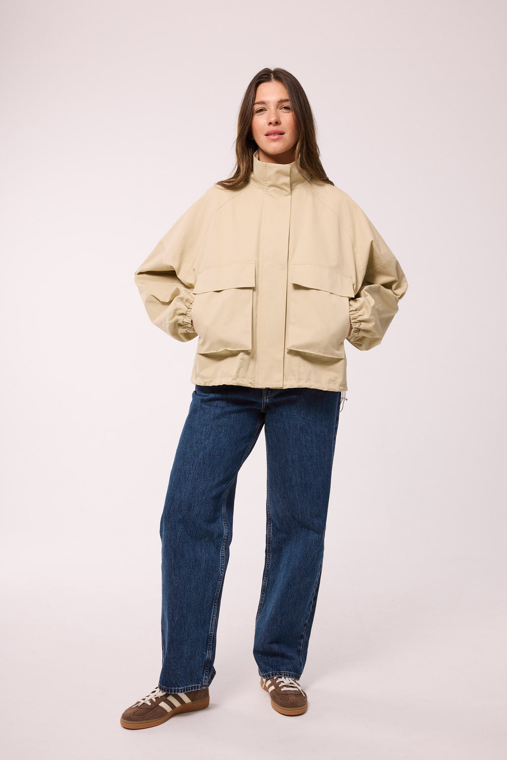 BAUMWOLLJACKE – TRENCH BEIGE