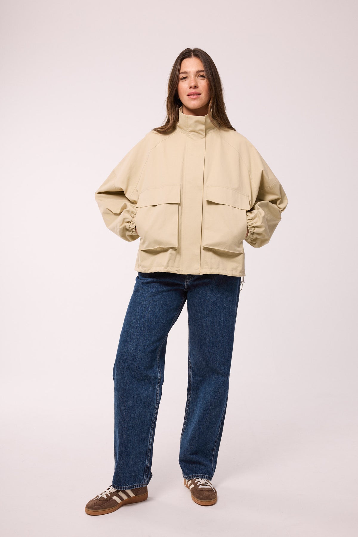 BAUMWOLLJACKE – TRENCH BEIGE