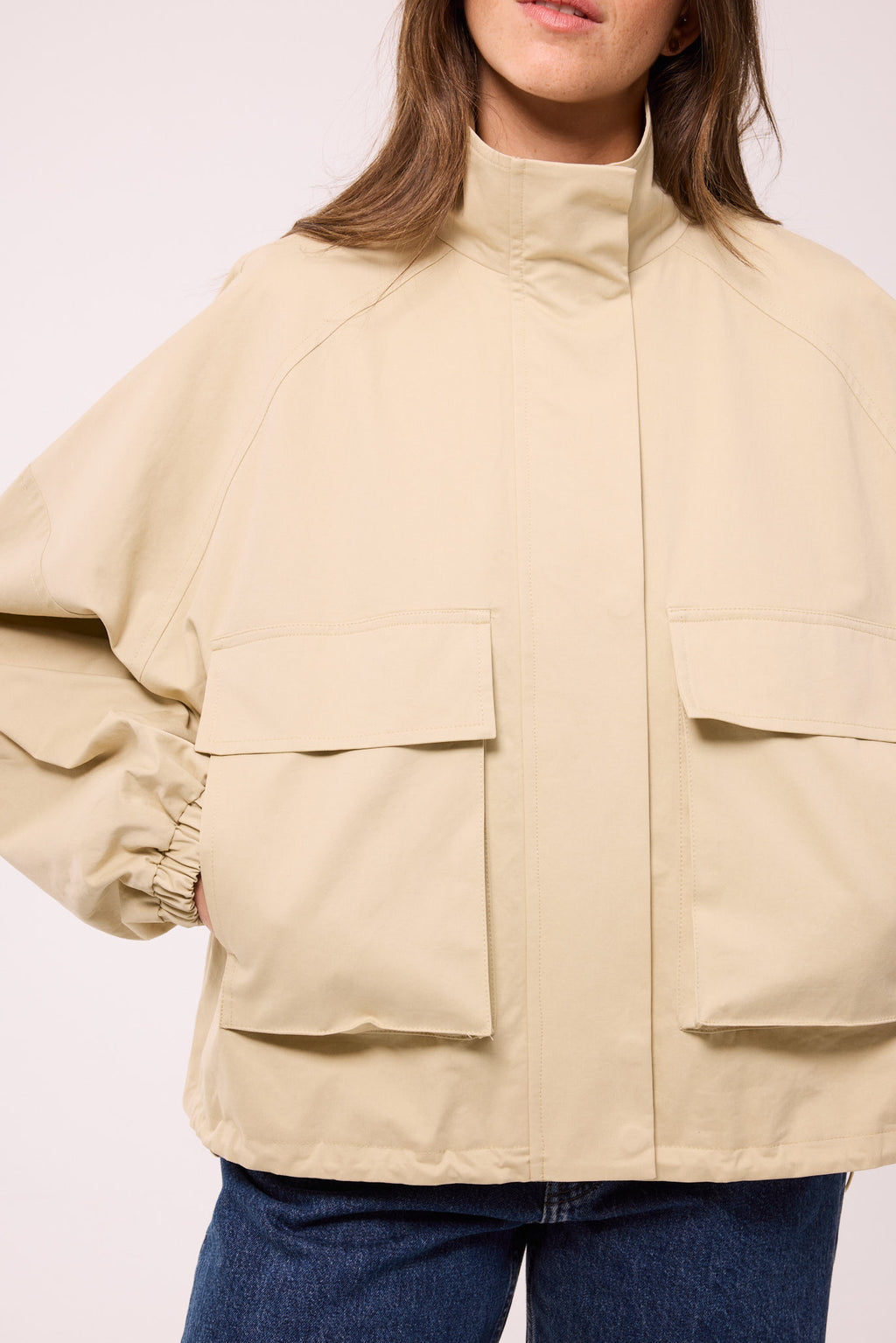 BAUMWOLLJACKE – TRENCH BEIGE