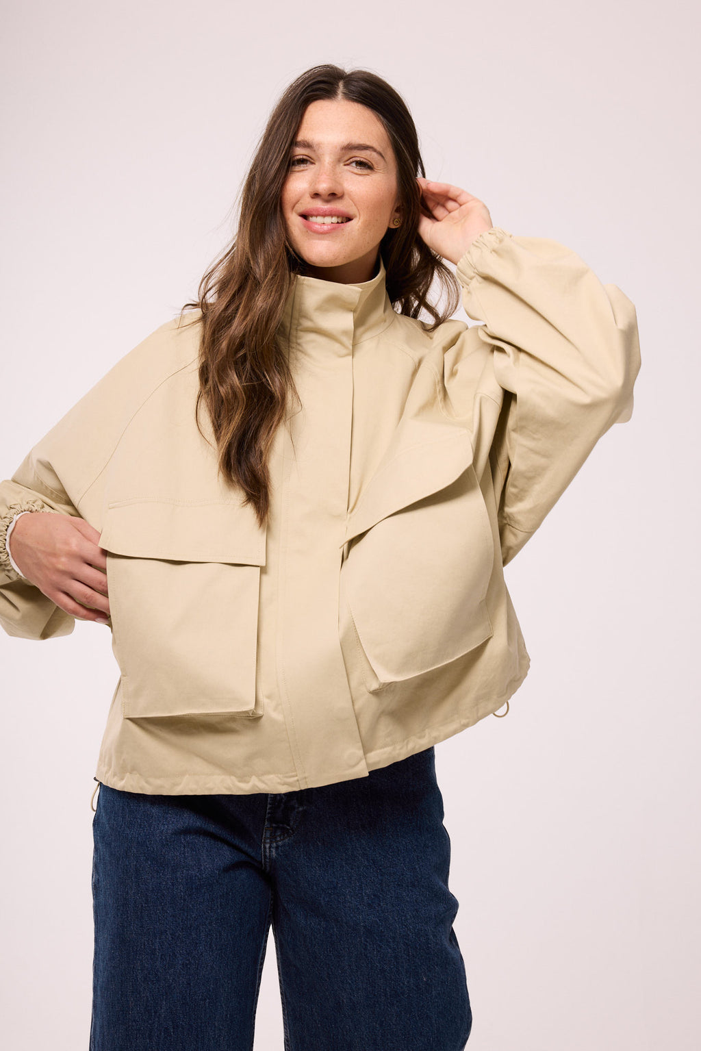 BAUMWOLLJACKE – TRENCH BEIGE