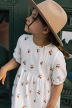 KLEID ORANGES WHITE