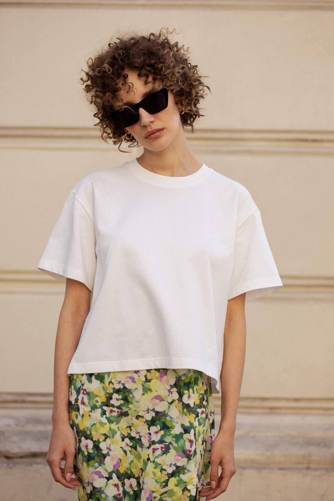 T-SHIRT MERLE OFF WHITE