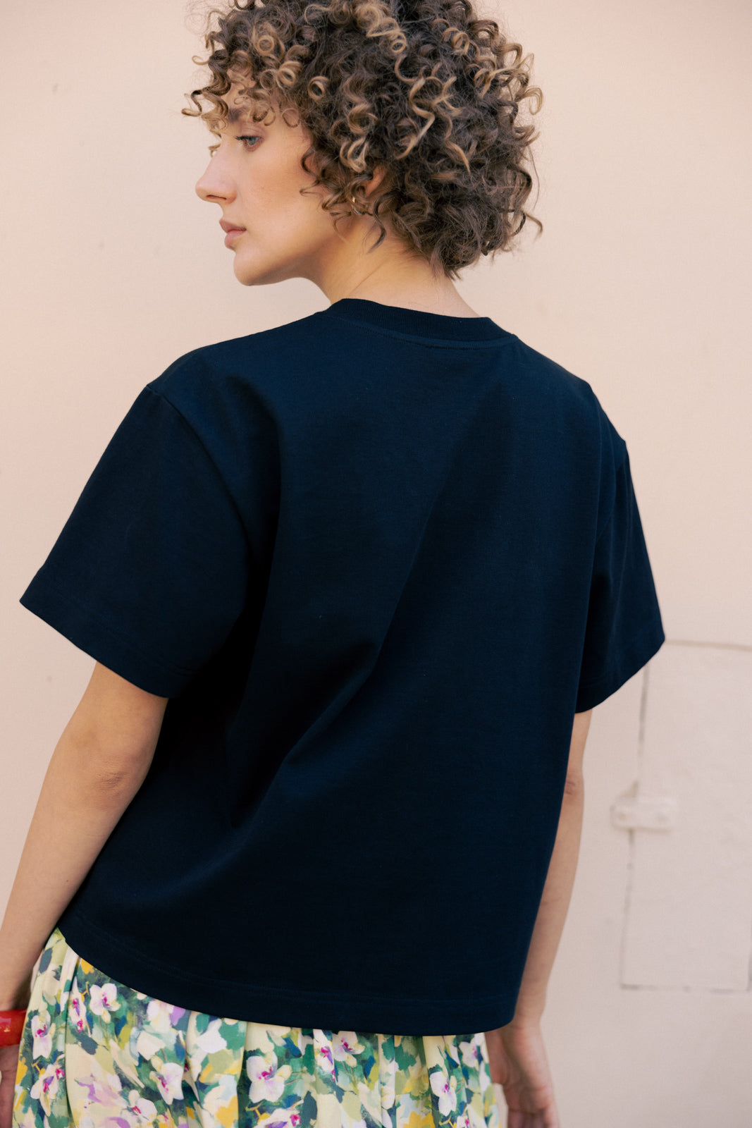 T-SHIRT MERLE SCHWARZ