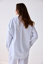 MAVI BLUSE HELLBLAU GESTREIFT