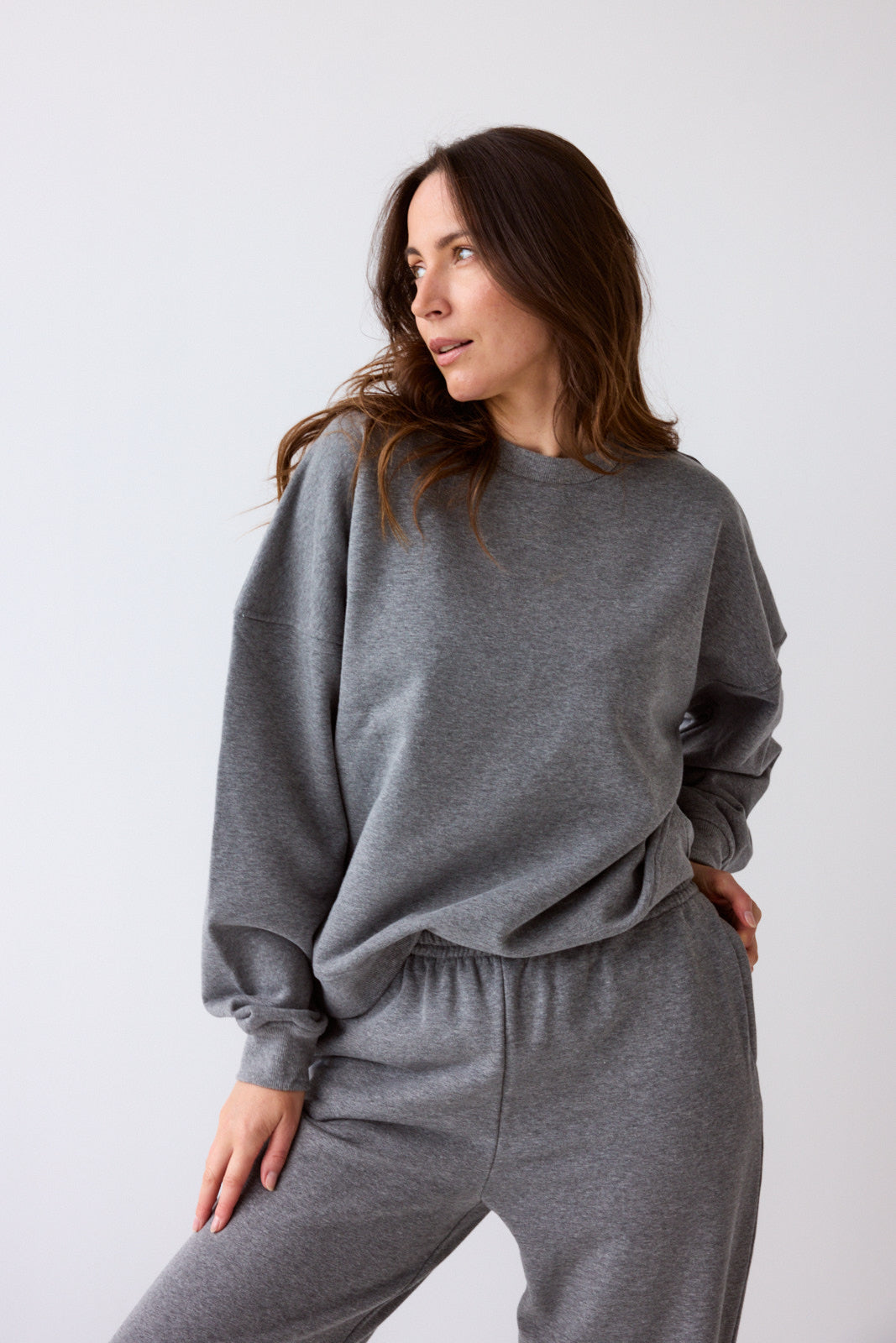 SWEATSHIRT TALA MELANGE GREY