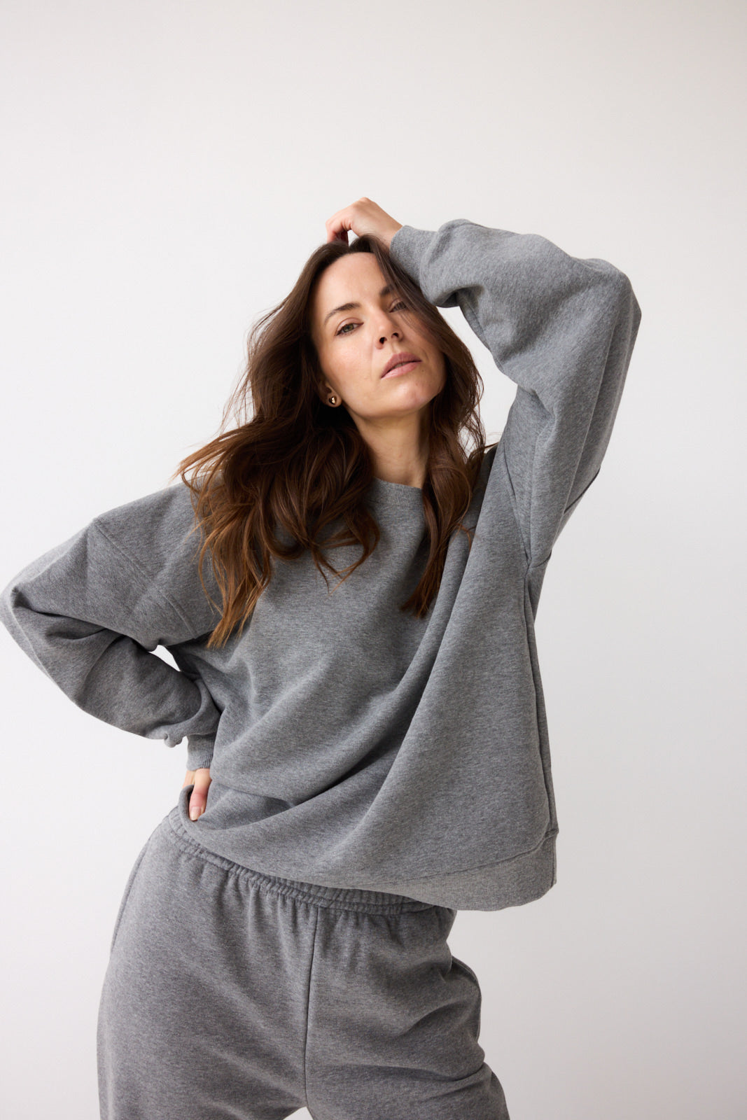 SWEATSHIRT TALA MELANGE GREY