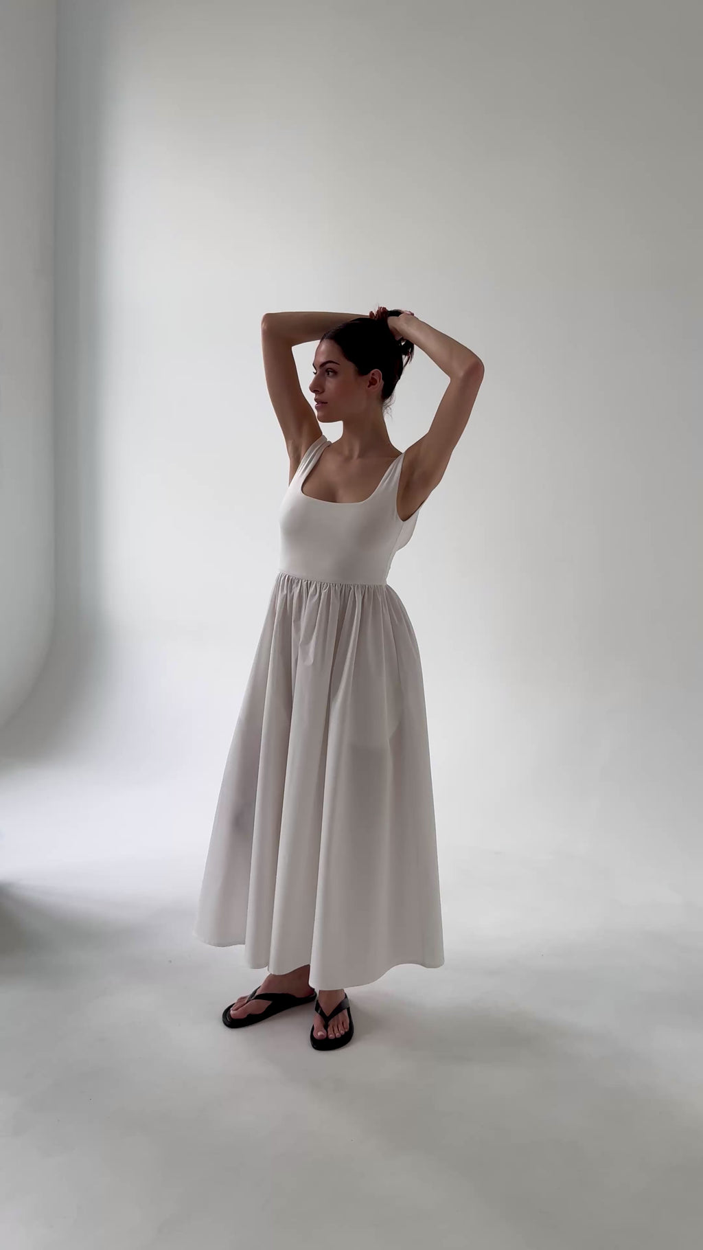 ATRANI KLEID OFF WHITE