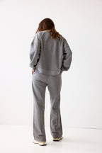 Sweatshirt-Hosen-Set Tala – Melange Grey