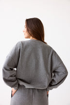 Sweatshirt-Hosen-Set Tala – Melange Grey