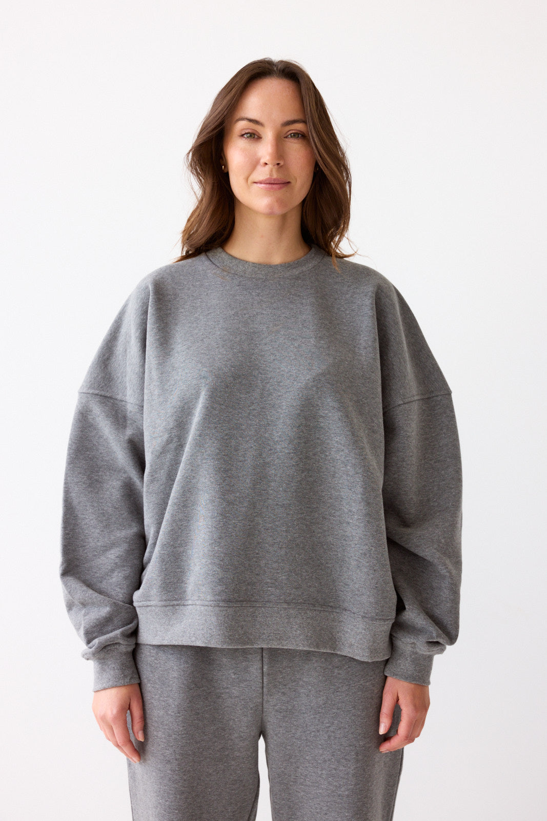 Sweatshirt-Hosen-Set Tala – Melange Grey