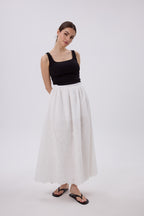 FLORENZ MAXIROCK AUS BESTICKTER BAUMWOLLE