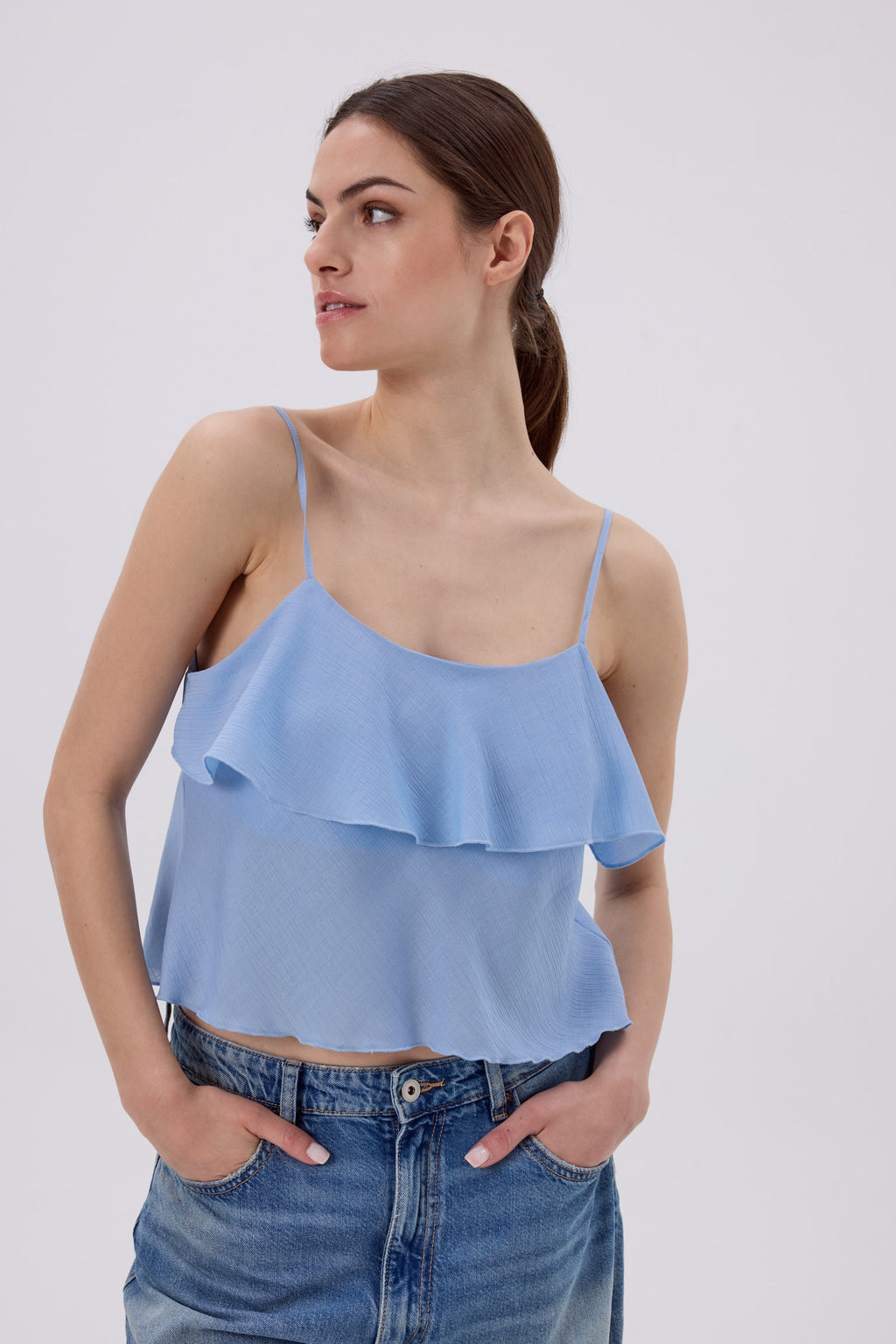 BARI TOP HELLBLAU