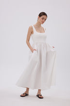 ATRANI KLEID OFF WHITE