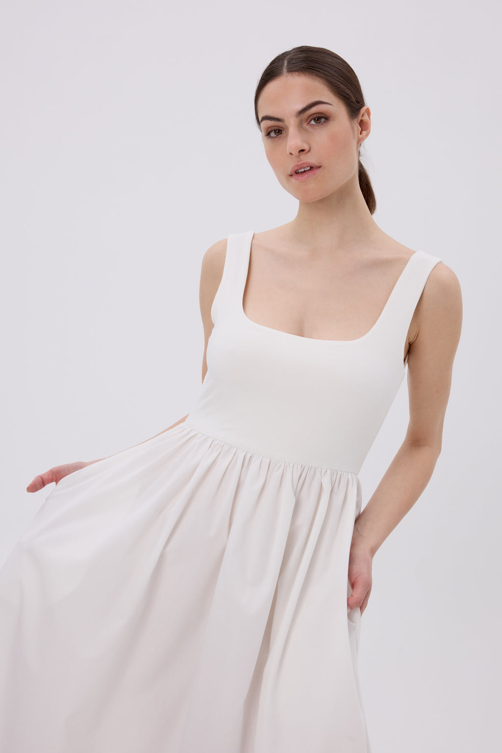 ATRANI KLEID OFF WHITE