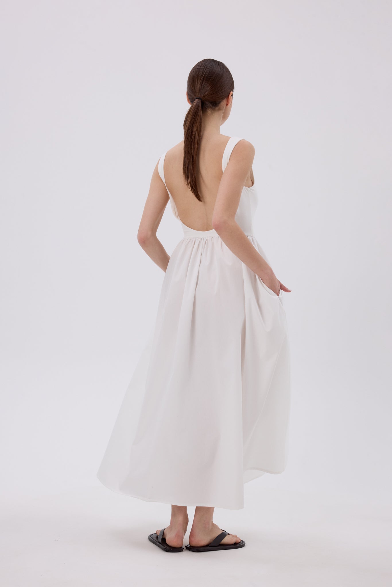 ATRANI KLEID OFF WHITE