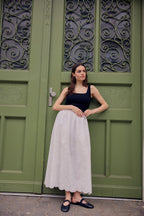 FLORENZ MAXIROCK AUS BESTICKTER BAUMWOLLE