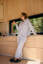 Hoodie-Hosen-Set Iris - Melange Grey