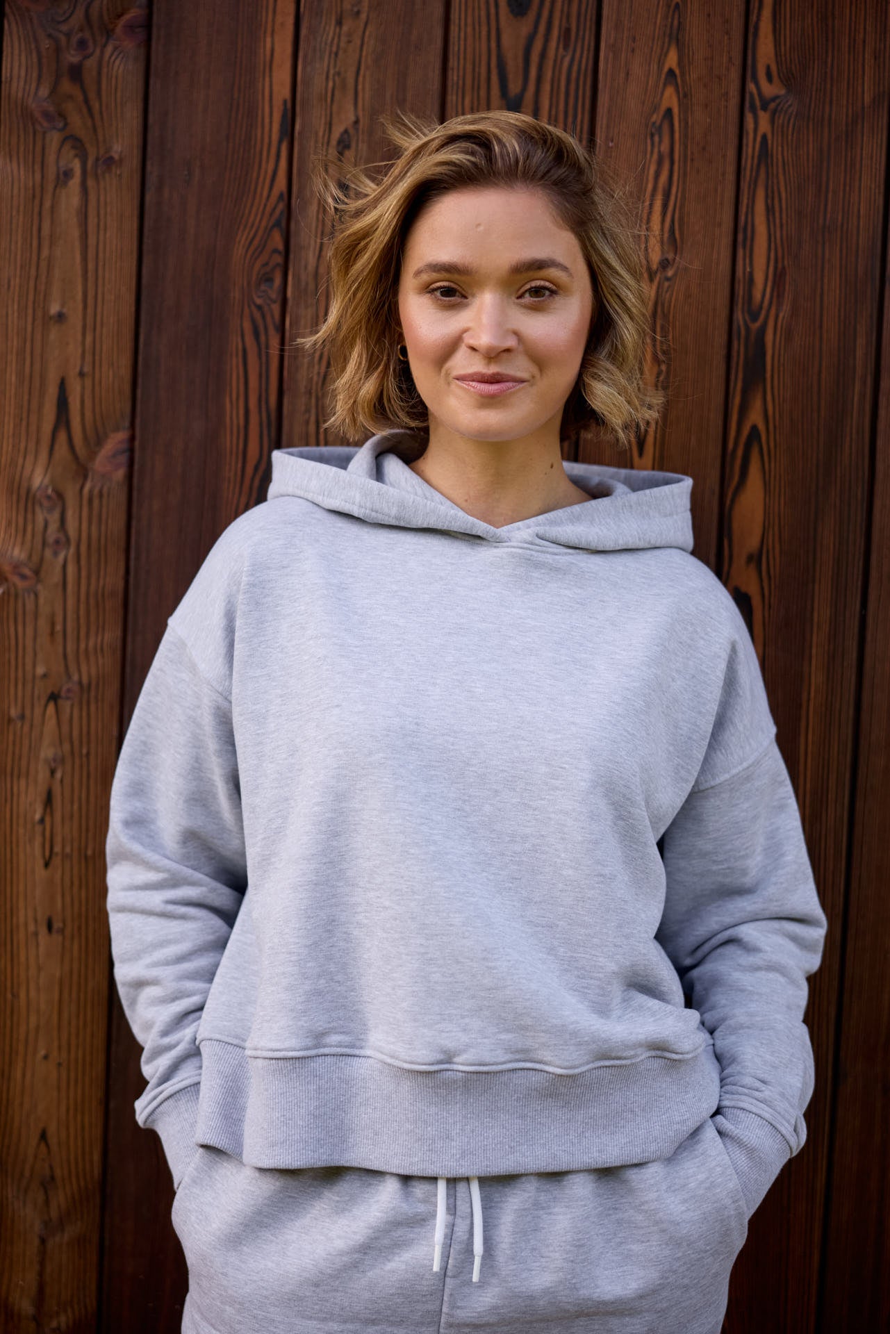 HOODIE IRIS MELANGE GREY