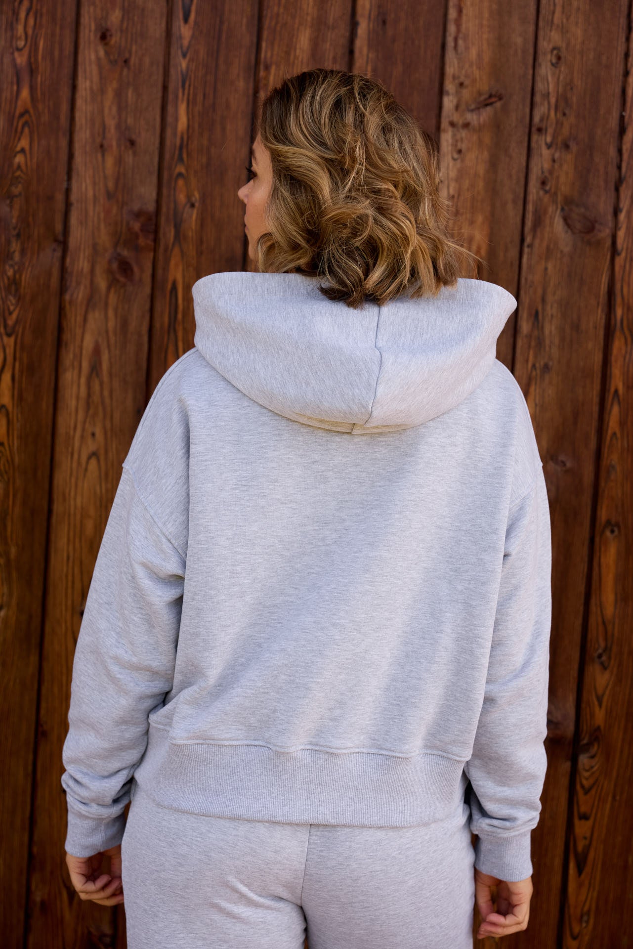 HOODIE IRIS MELANGE GREY