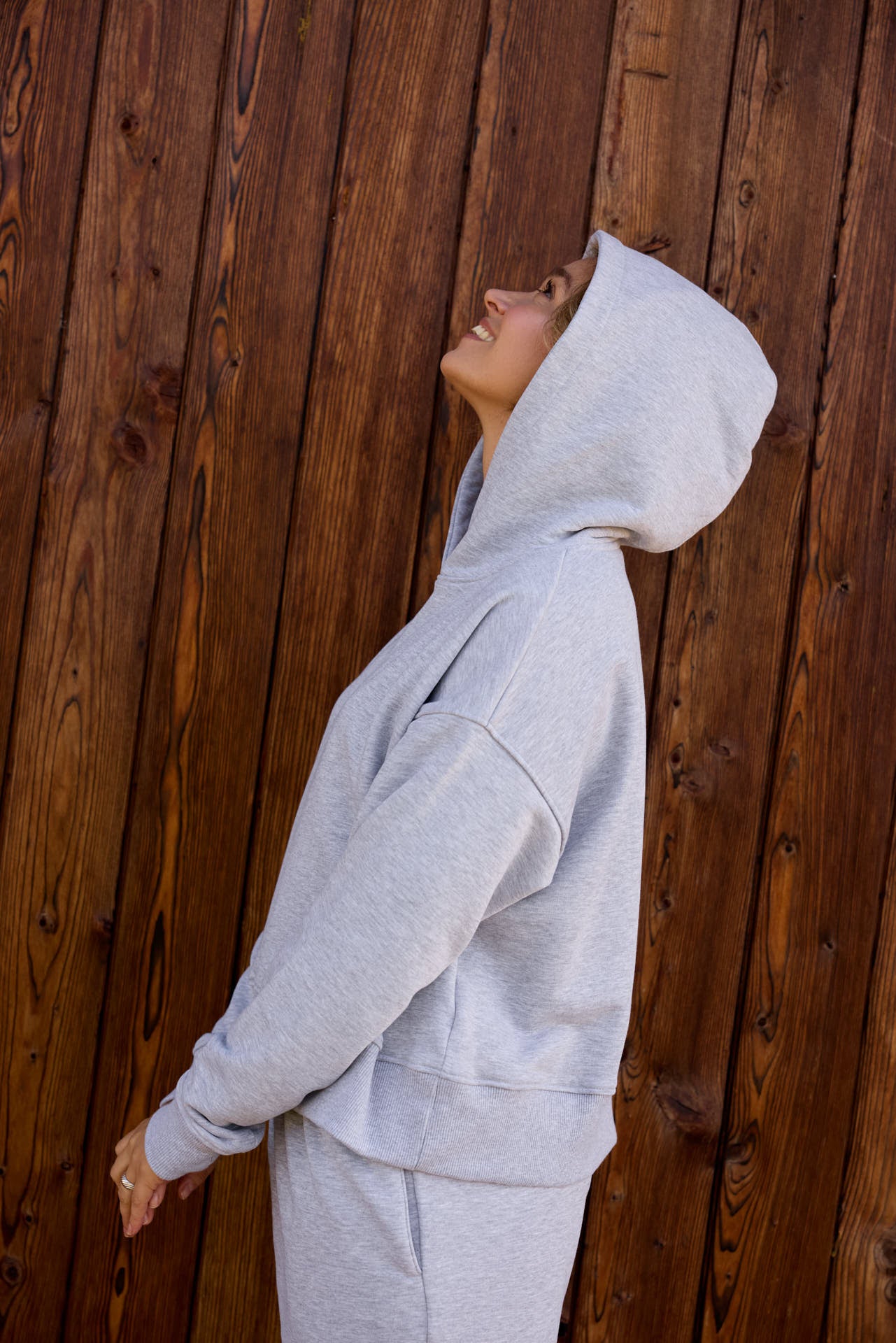 HOODIE IRIS MELANGE GREY