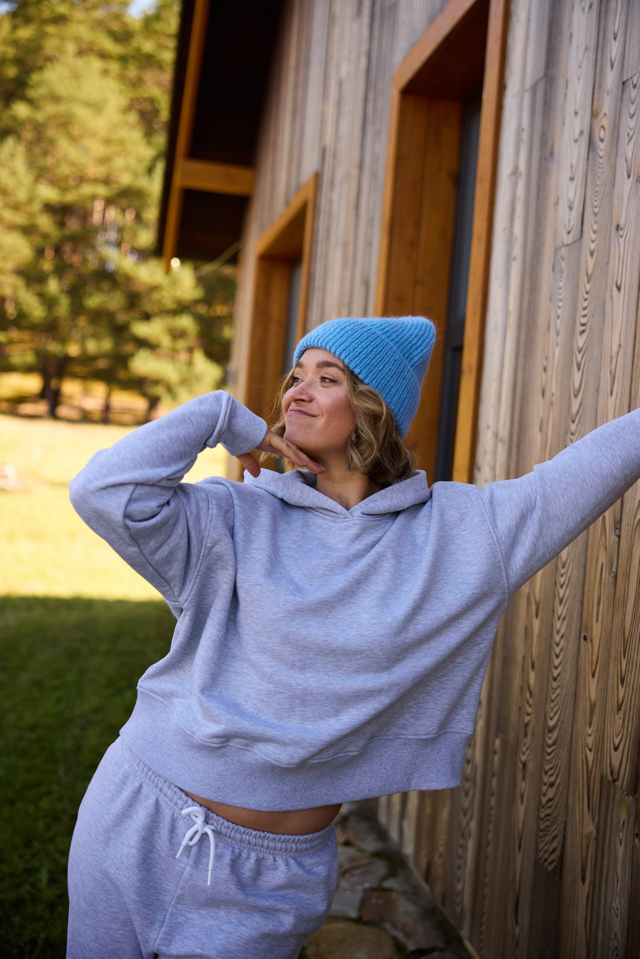 HOODIE IRIS MELANGE GREY