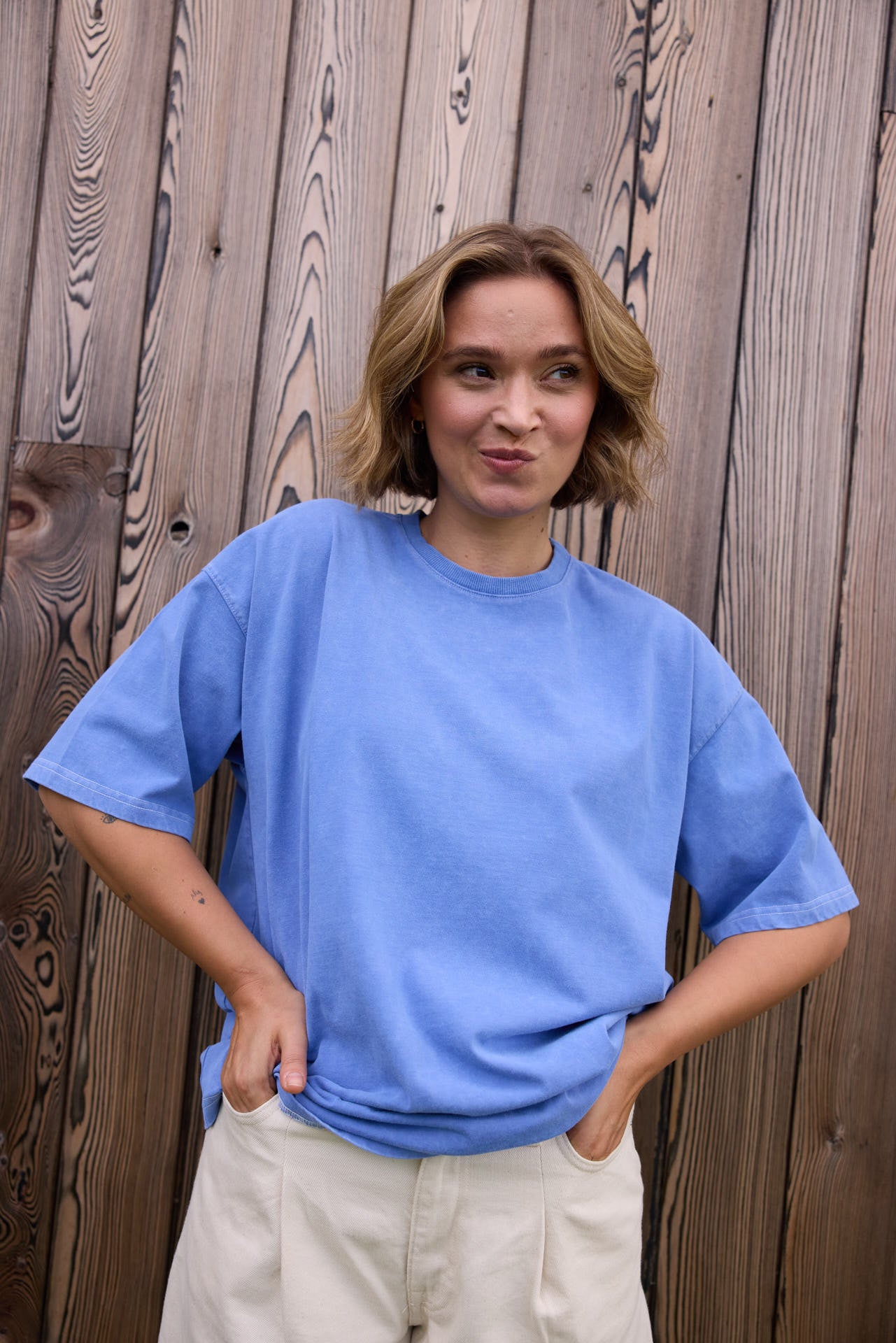 T-SHIRT ELA VINTAGE BLUEBERRY