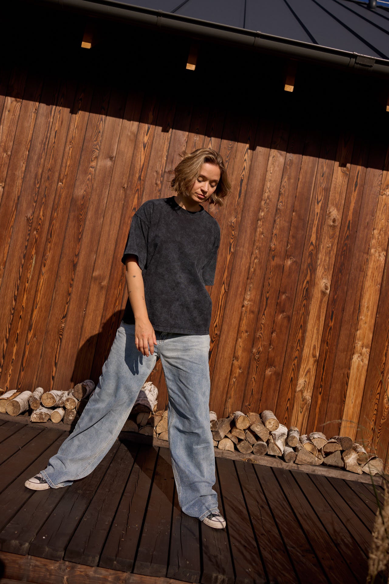 T-SHIRT SORA VINTAGE BLACK