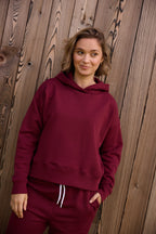Hoodie-Hosen-Set Siena – Burgundy