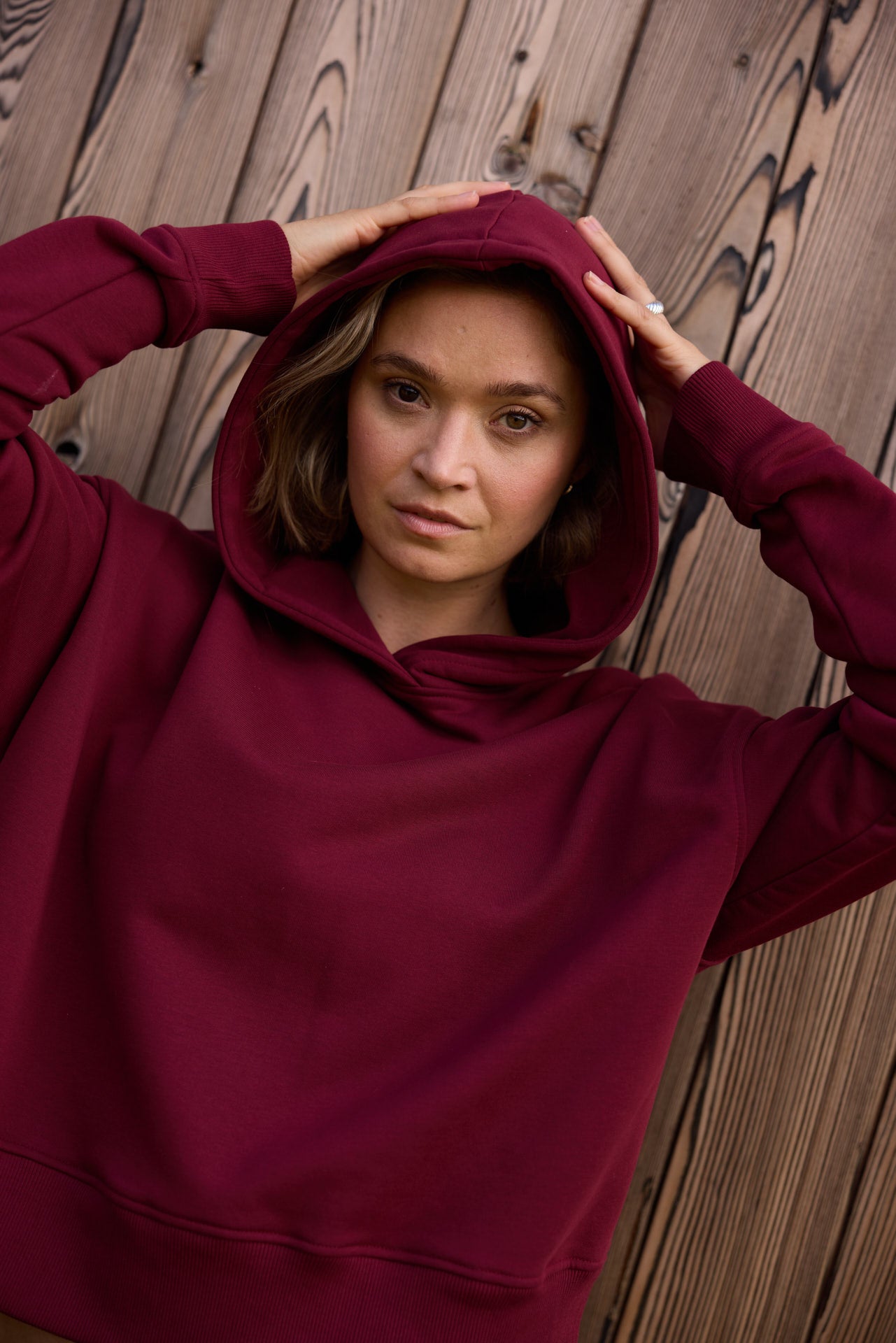HOODIE SIENA BURGUNDY