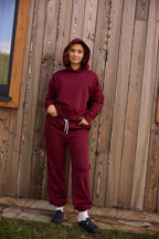 Hoodie-Hosen-Set Siena – Burgundy
