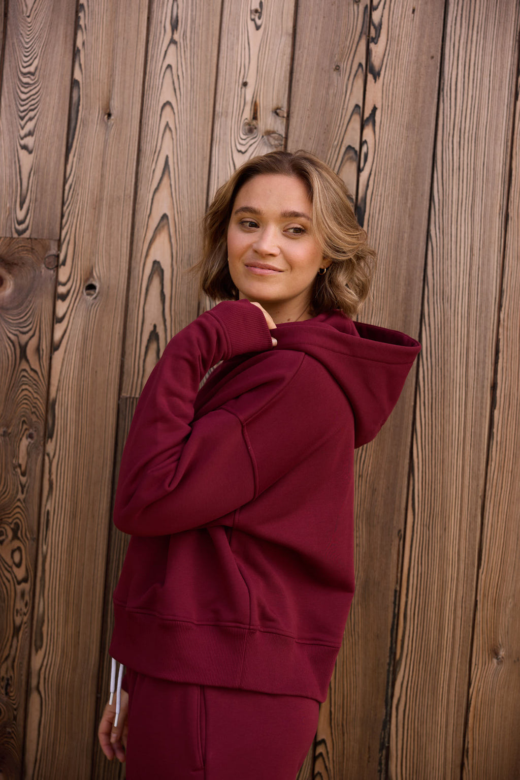 HOODIE SIENA BURGUNDY