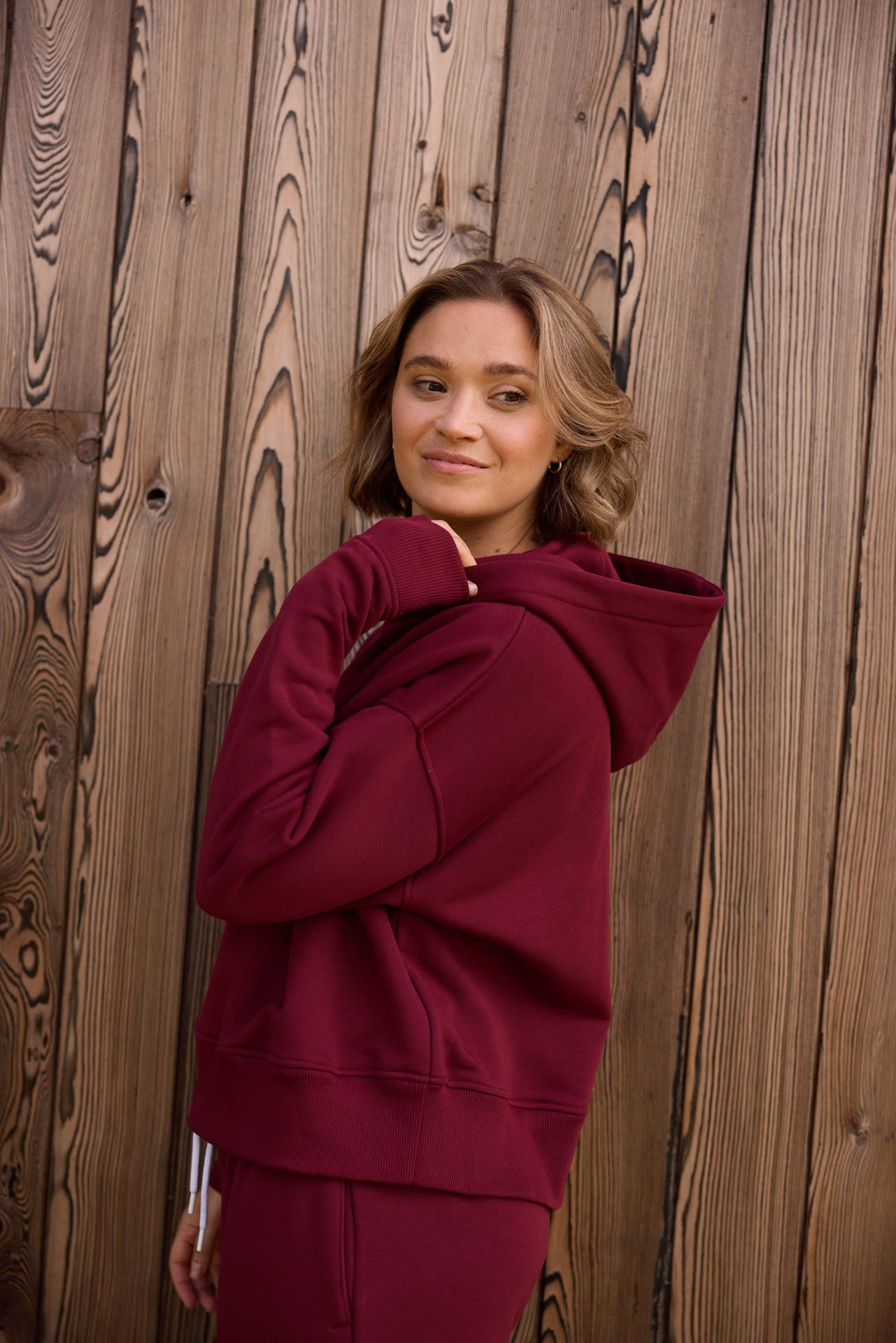 HOODIE SIENA BURGUNDY