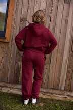 Hoodie-Hosen-Set Siena – Burgundy