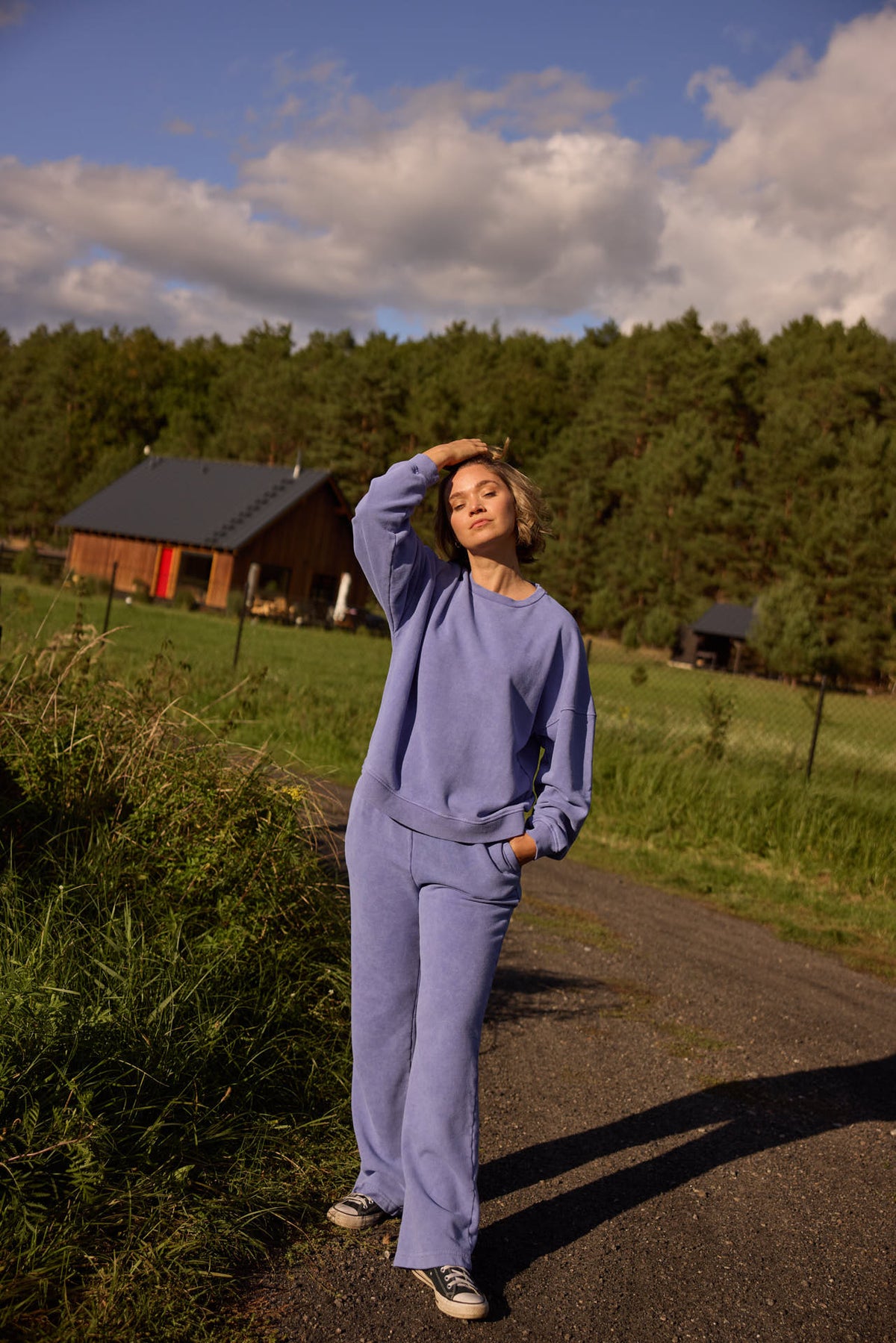 Sweatshirt-Hosen-Set Azure – Vintage Blueberry